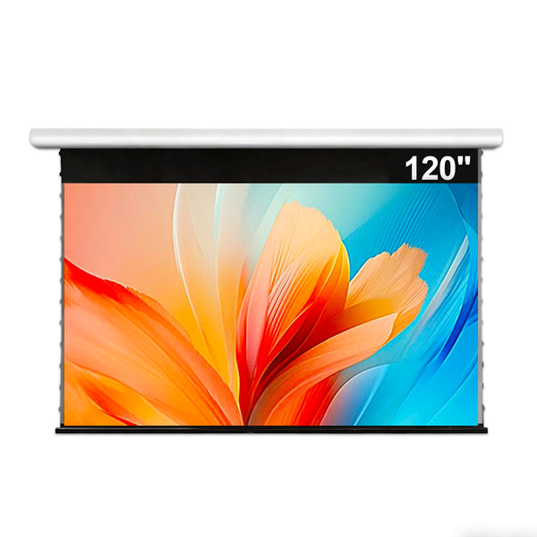 Formovie Black Series Slimline Motorized Tension Drop Down ALR Projector Screen
