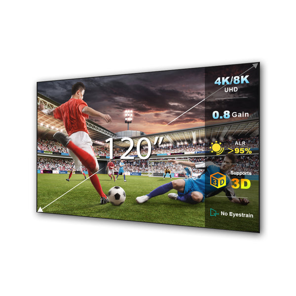 Formovie  Lenticular 4K ALR Projector Screen for Long/Standard Throw Projectors