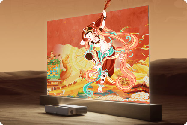 Formovie launched Formovie and Dunhuang Museum co-branded T1 Tri-color Laser TV, which is equipped with Bowers & Wilkins custom-designed audio.